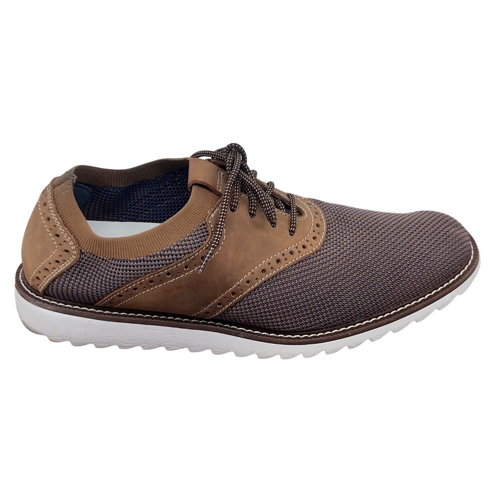Johnston & Murphy Duncan Saddle‎ Shoes Men's Size 9.5M Tan Knit J Murphy 591776